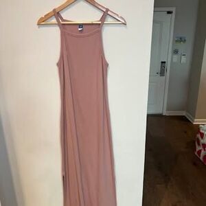 Old Navy Rib Midi Dress Mauve - Size L Tall